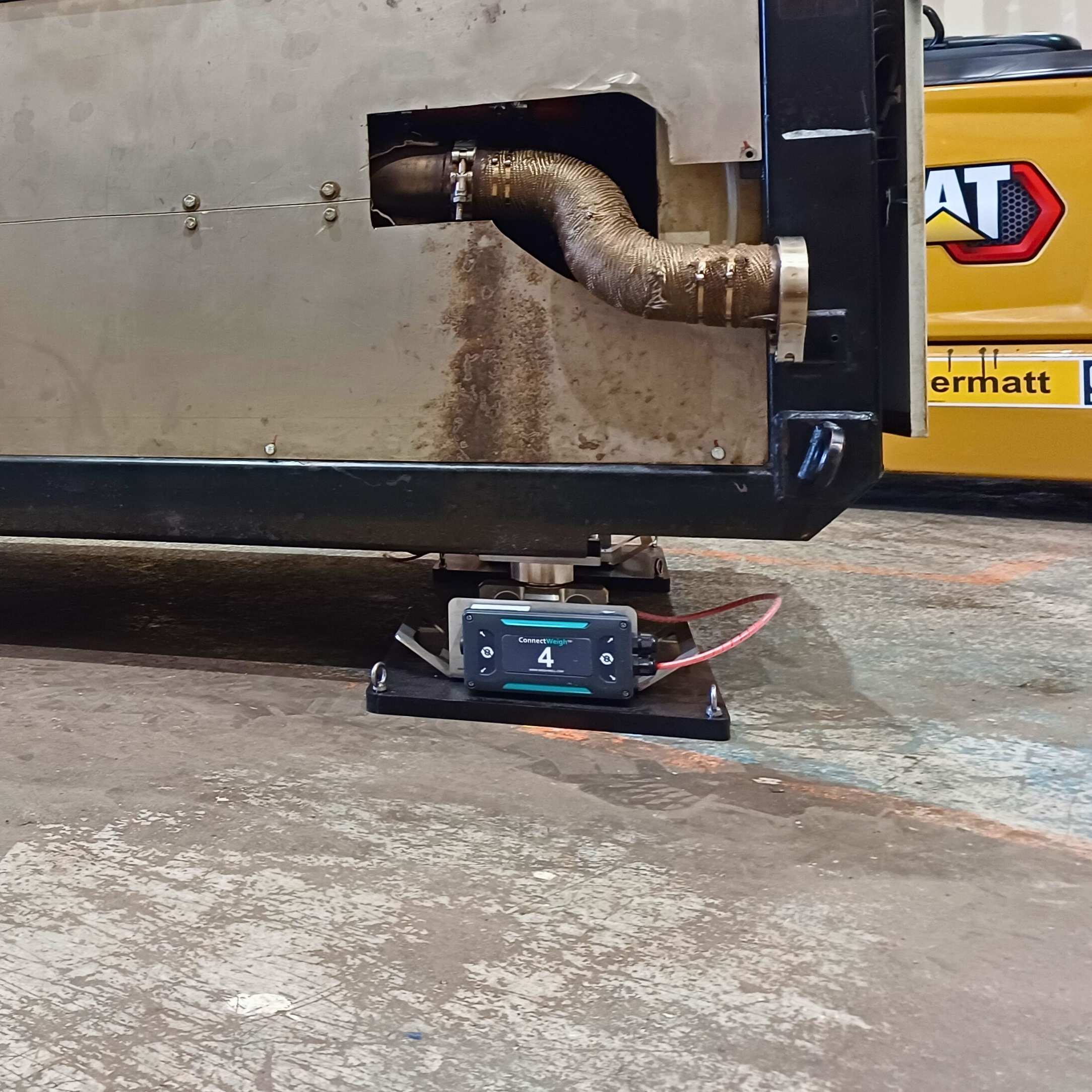 Corner Weighing System in use